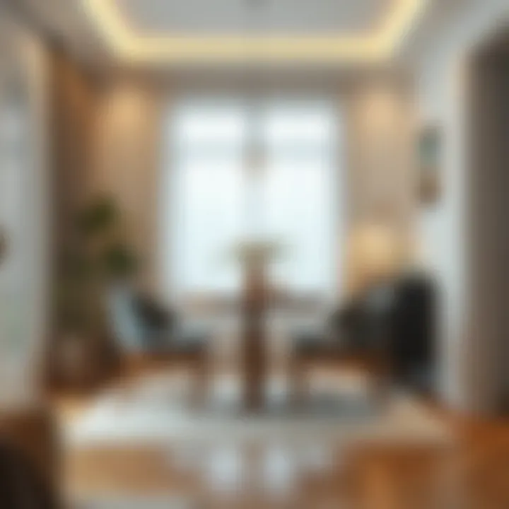 Elegant small dining area with a compact table