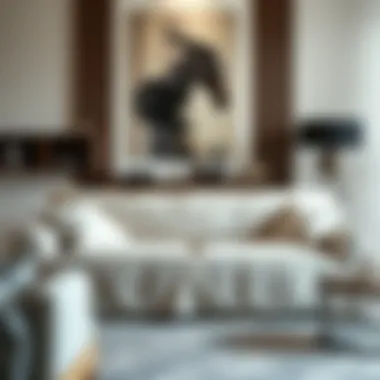 Modern Elegance in Sofa Covers Elegant sofa cover in a modern living room setting