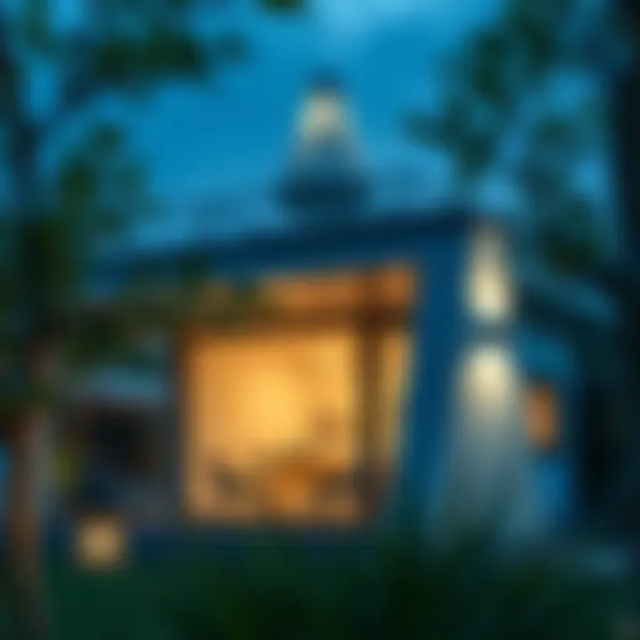 Modern Energy-Efficient Outdoor Lighting Design Energy-efficient outdoor lighting design featuring modern fixtures