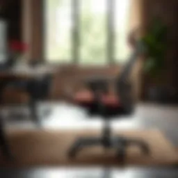 An ergonomic office chair designed for optimal lumbar support