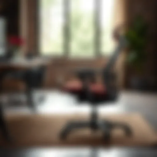 An ergonomic office chair designed for optimal lumbar support