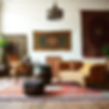 A collection of vintage rugs showcasing diverse cultural backgrounds