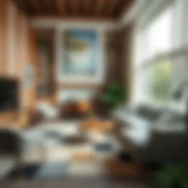 Versatile Applications of Patchwork Rugs in Interior Design An interior showcasing the versatility of patchwork rugs in various styles