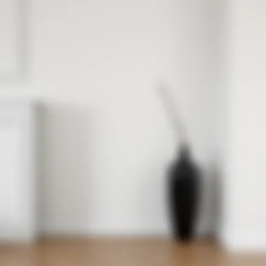 Stylish tall vase standing gracefully in an elegant corner of the room