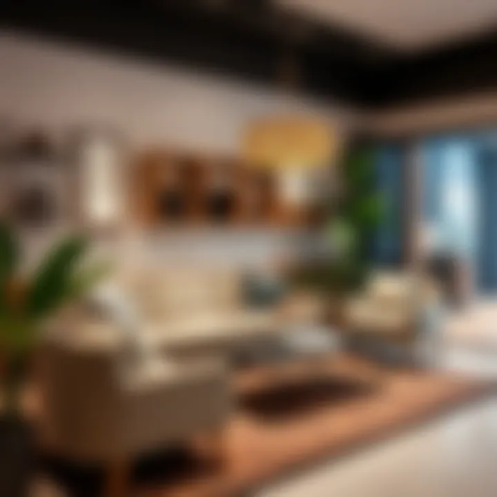 Interior design trends showcased in store