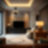 Elegant tile trim enhancing a luxurious interior design