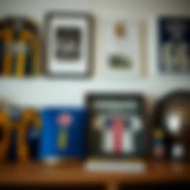 Showcasing Passion for Fenerbahçe Fenerbahçe memorabilia on a shelf