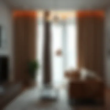 A variety of curtain styles displayed in a modern room setting