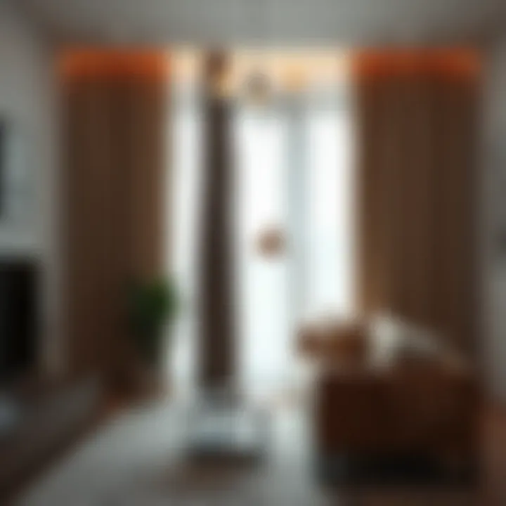 A variety of curtain styles displayed in a modern room setting