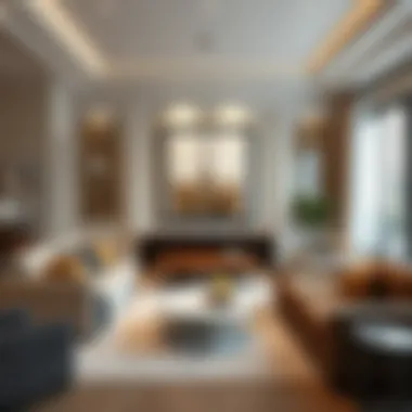 Framed MDF Art in a Stylish Living Room Elegant living room featuring framed MDF art