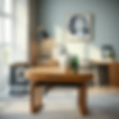 Functional design showcasing key holder table in modern setting