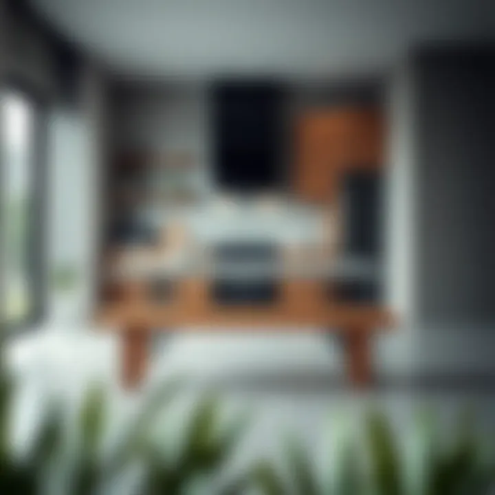 Functional kitchen bench in a minimalist setting