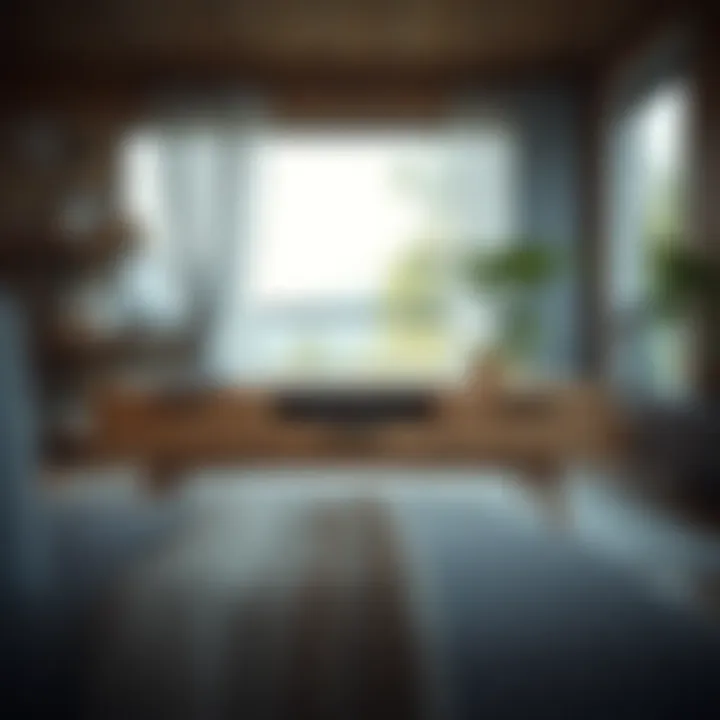 Functional oak coffee table with integrated storage solutions