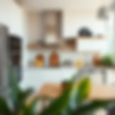 Sleek Kitchen Aesthetics Modern kitchen with essential appliances and decor