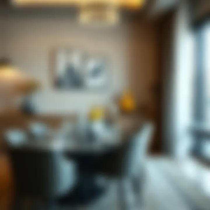 Sophisticated Dining Space Stylishly arranged dining area perfect for gatherings