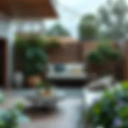 Elegant garden accessories enhancing outdoor space