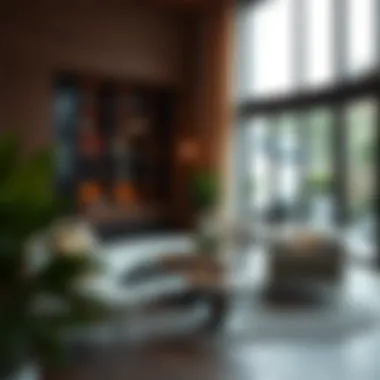 Artistic User Experience Representation An artistic representation of the user experience in Gaziantep Cam Bahçesi, emphasizing interaction with the environment.