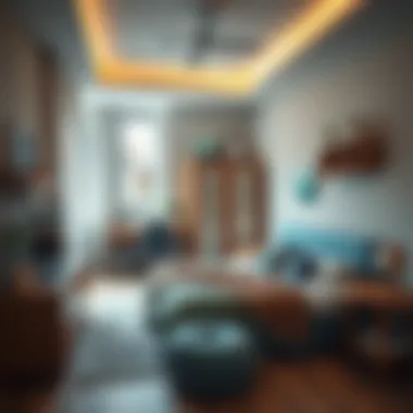 Functional Furniture Arrangement in a Teen Bedroom Functional furniture arrangement in a teenage bedroom for maximum usability