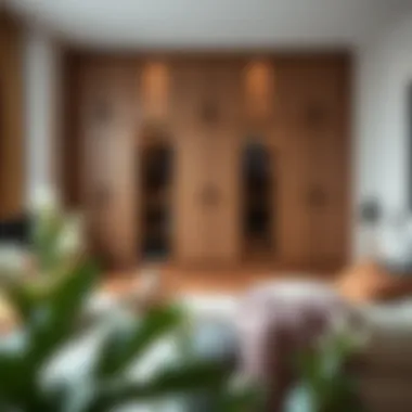 Various material options for wardrobe construction