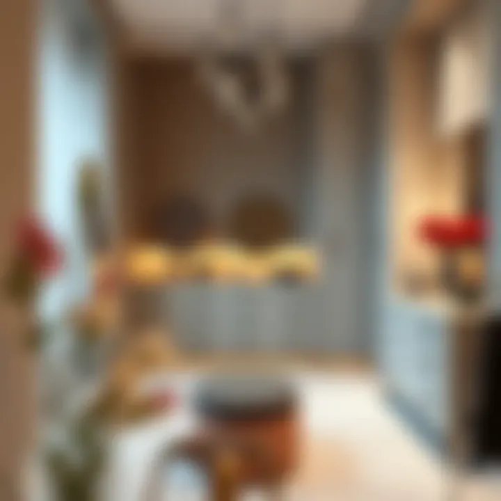 Sophisticated Dressing Room Aesthetics Elegant dressing room with modern design elements