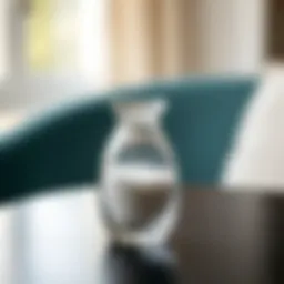 Elegant glass salt shaker with minimalist design