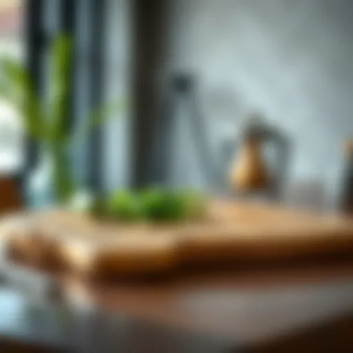 A beautifully designed cutting board showcasing intricate patterns.