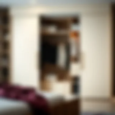 Efficient Storage Solutions Interior organization of a sliding wardrobe with efficient storage solutions