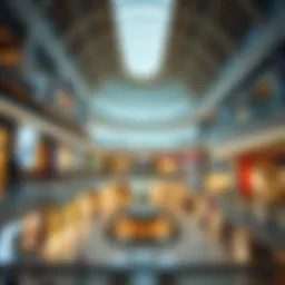 A stunning view of the architectural design of a shopping mall in Izmir