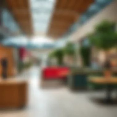 Engaging Social Spaces in Izmir Shopping Centers A vibrant social area within a shopping center in Izmir