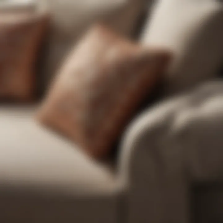 A close-up of various upholstery materials for sofas