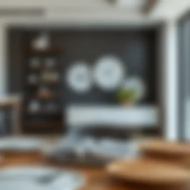 Material variety options for segmented plates displayed creatively