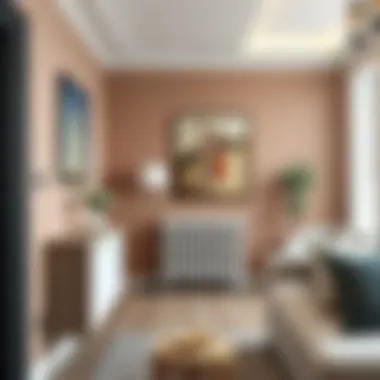 Elegant radiator bracket design enhancing home decor