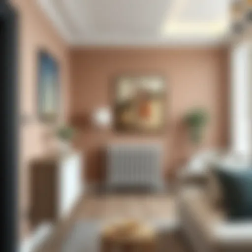 Elegant radiator bracket design enhancing home decor