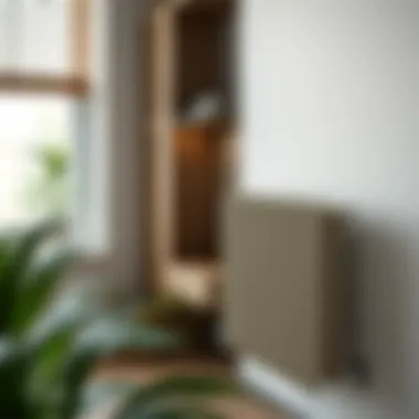 Functional radiator bracket installation showcasing ease