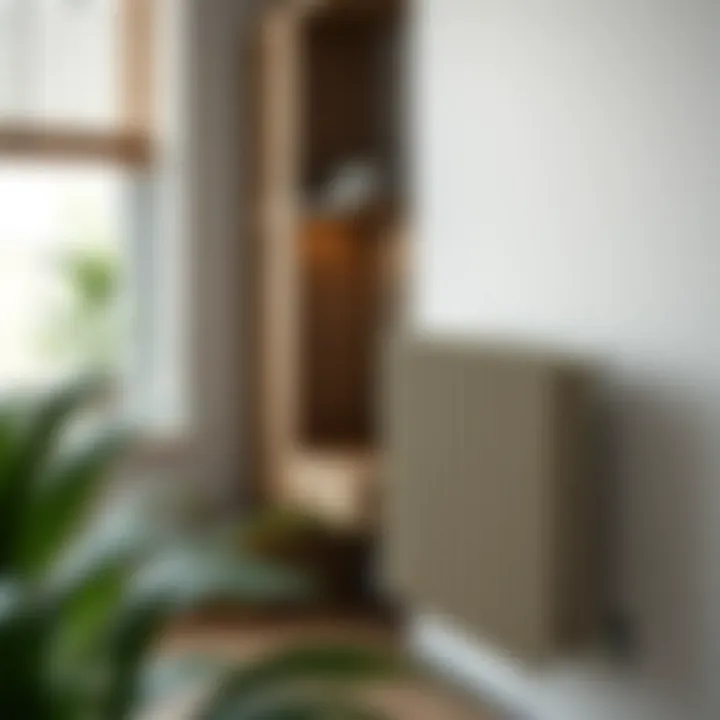 Functional radiator bracket installation showcasing ease