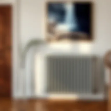 Functional Decor Element: Radiator Cover Radiator cover as a functional decor element in a room