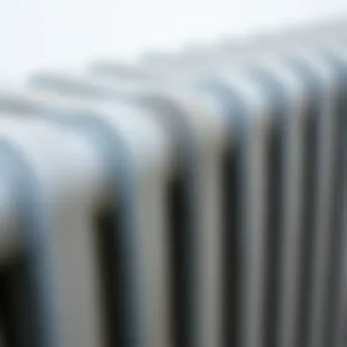 Material Texture of Radiator Cover Close-up of radiator cover showcasing material texture