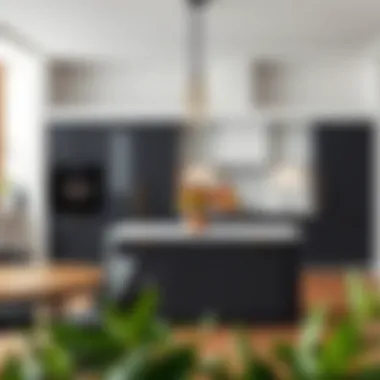 Elegant square borcam in a kitchen setting