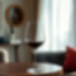 Elegant red wine glass showcasing the perfect shape for aeration