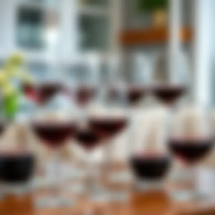 Exploring Different Types of Red Wine Glasses Various types of red wine glasses displayed for comparison