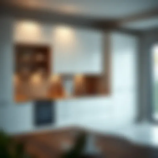 Sleek and Modern Kitchen Cabinet Design Innovative kitchen cabinet design featuring sleek lines and modern aesthetics