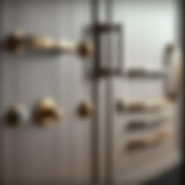 A range of kitchen cabinet handles with different styles and designs