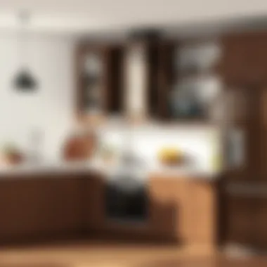 Maximized Space in Kitchen Cabinet Layout Functional kitchen cabinet layout that maximizes space efficiency