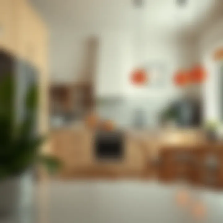 A cozy kitchen scene highlighting a harmonious color palette