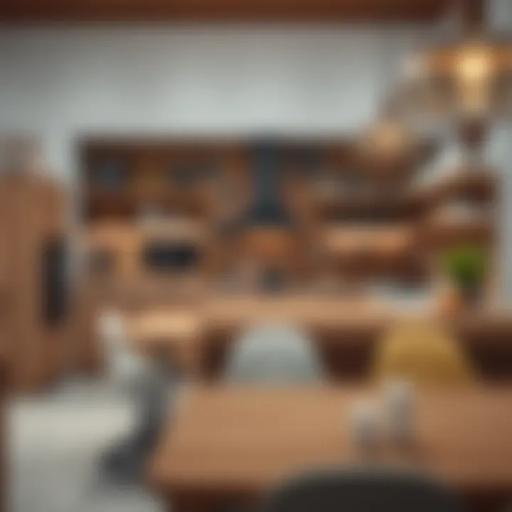 Stylish kitchen furniture selection showcasing various materials