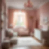 Cozy girl nursery with pastel colors and soft textures