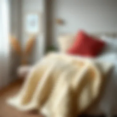 Elegant Knitted Blanket for Decor Elegant knitted blanket perfect for bedroom decor