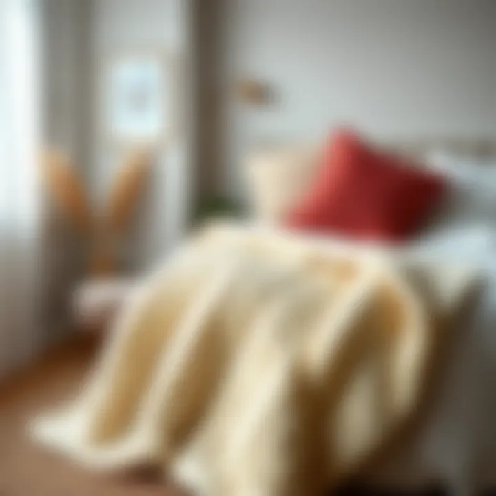 Elegant Knitted Blanket for Decor Elegant knitted blanket perfect for bedroom decor