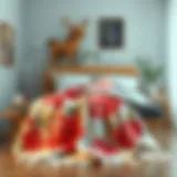 Floral Design Blanket for Girls Cozy blanket showcasing a floral design for girls