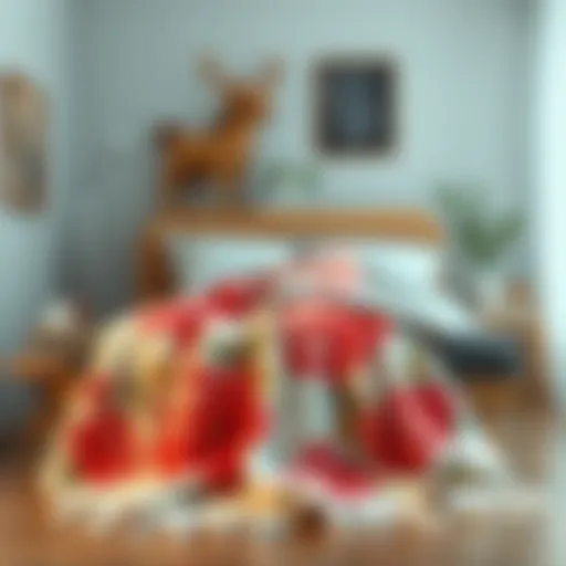 Floral Design Blanket for Girls Cozy blanket showcasing a floral design for girls